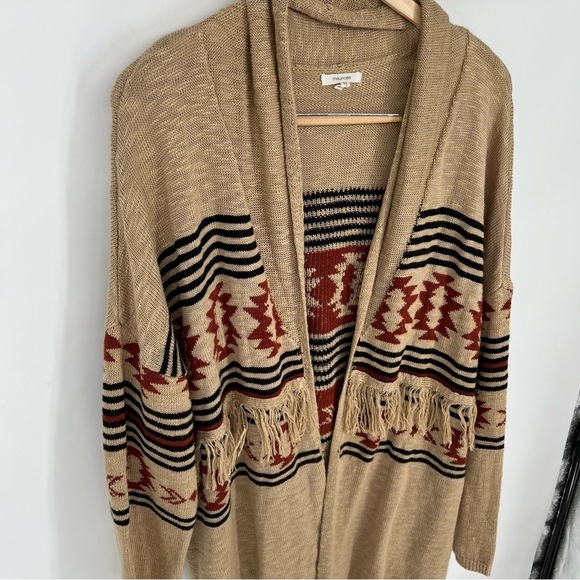 MAURICES Geo Duster Fringe Cardigan size 2X - Picture 7 of 14